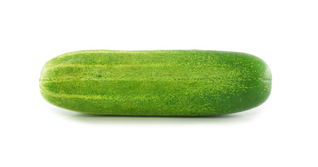 Fresh cucumber isolated on white background