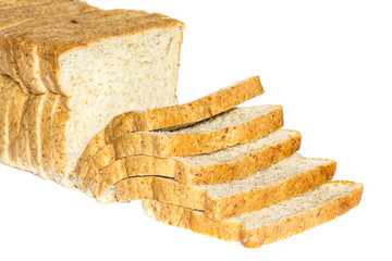 Bread on a white background