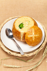 Broccoli and cheese soup