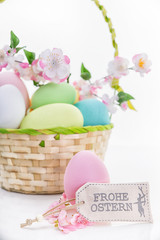 pastell ostereier frohe ostern