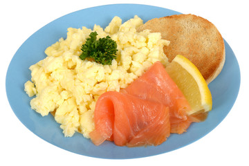 Scrambled Eggs with Smoked Salmon