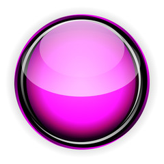 Pink glass button