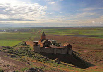 Khor Virap monastery near Ararat mountains, Armenia