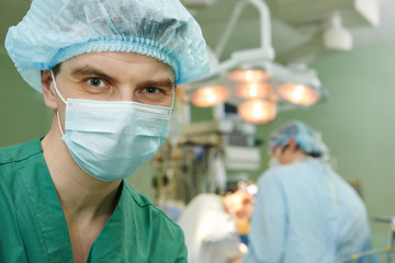 surgeon doctor in surgery operation room