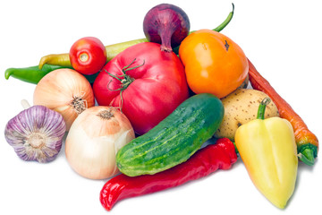 Fresh vegetables and ingredients