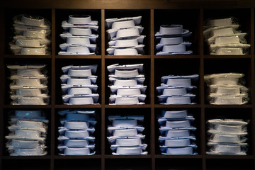 Rows of business shirts