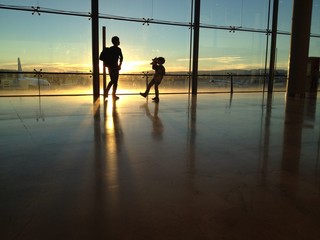 Atardecer en el aeropuerto