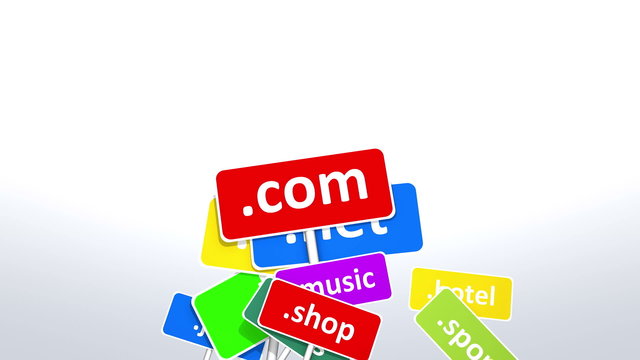 Internet website domains.