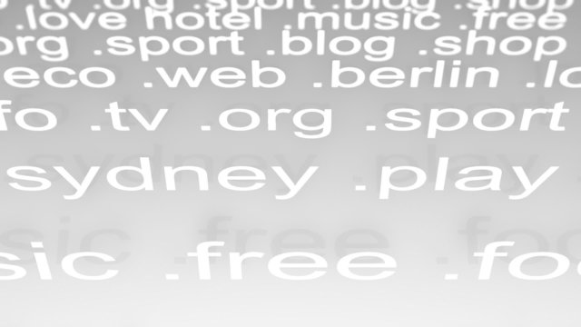 Internet website domains.