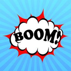 Boom vector poster