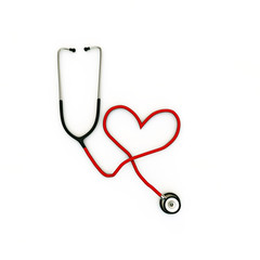 stethoscope heart shaped