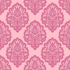 Fototapeta na wymiar vector seamless backdrop. damask pattern. flower wallpaper