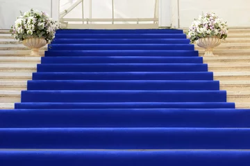 Store enrouleur occultant Escaliers Blue staircase