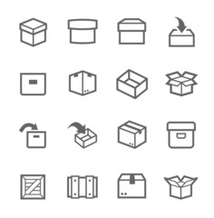 Box and crates icons