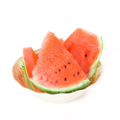 Pieces of sliced watermelon