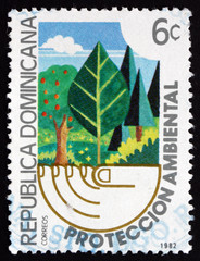 Postage stamp Dominican Republic 1982 Forest, Environmental Prot