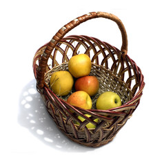 Basket with apples