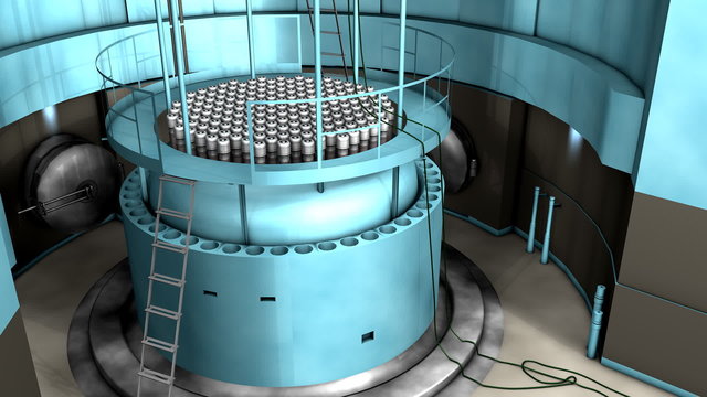 Artist Rendering, Nuclear Reactor Interior View.	