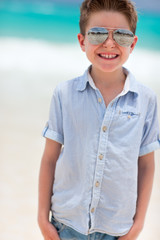 Happy boy on vacation