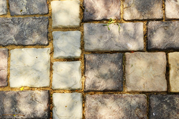 Paving blocks pattern background