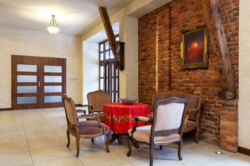 Vintage table and chair