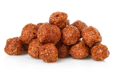 dry cereal for breakfast, isolated on white