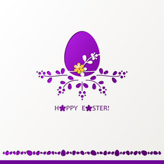 easter egg on holiday colorful background