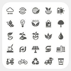 Ecology icons set