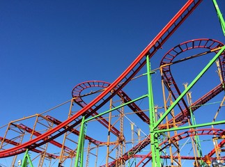 Achterbahn Fahrt auf dem Dom