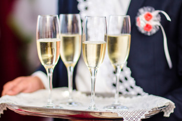 Glasses with Champagne