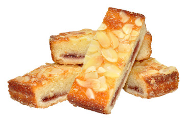 Raspberry Almond Cake Slices