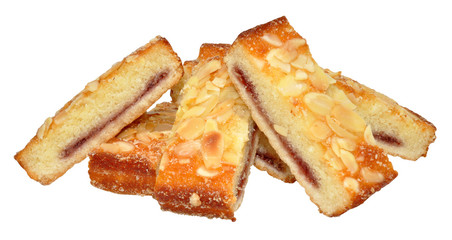 Raspberry Almond Cake Slices