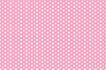 Pink Traditional Japanese Pattern Vector Illustration