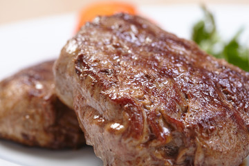 steak with sauce