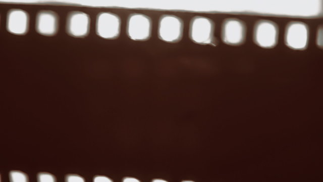 Film strip damaged curled up