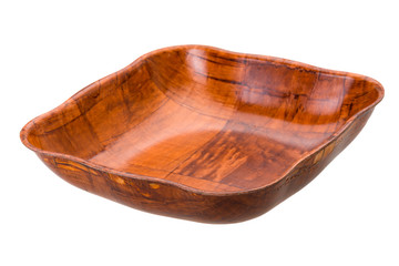 Empty bamboo bowl