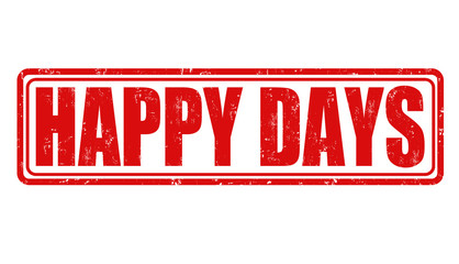 Fototapeta premium Happy days stamp