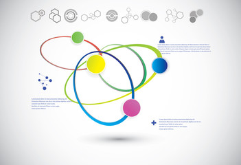 Obraz premium Molecular structure