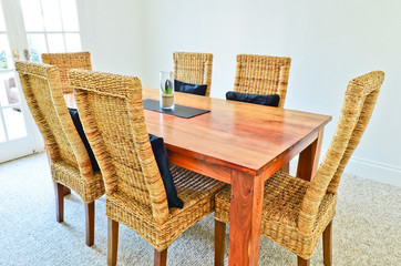 Dining room table and chairs