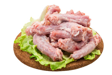 Raw chicken neck