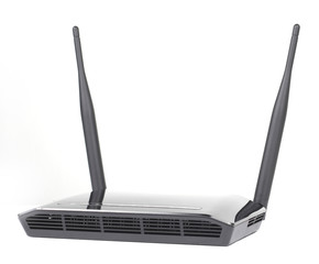 Internet Wireless Modem Router on White background