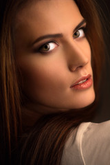 Obraz premium Pretty young woman