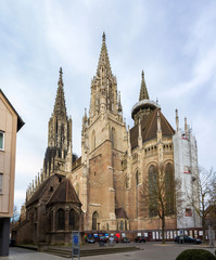 Fototapeta premium View of Ulm Minster - Germany, Baden-Wurttemberg