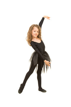 Dancer little girl