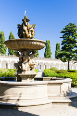 Obraz premium Flower garden of Kromeriz Palace, Czech Republic