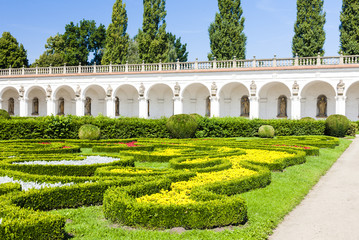 Flower garden of Kromeriz Palace, Czech Republic