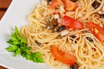 Pasta with vegetable