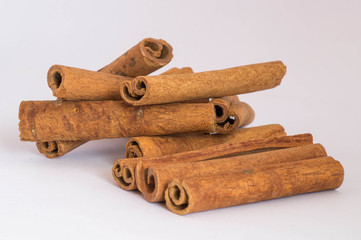 A few cinnamon stick on each other