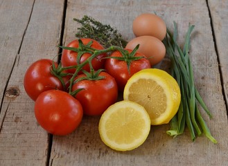 Various colourful vegetables