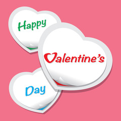 Happy Valentine's Day lettering Greeting Card